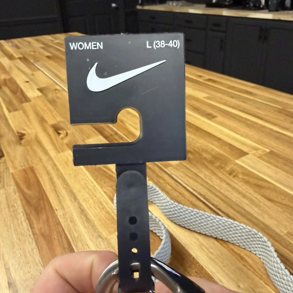 NWT Nike Women's Gray Woven Stretch Golf Belt Size Large 38-40